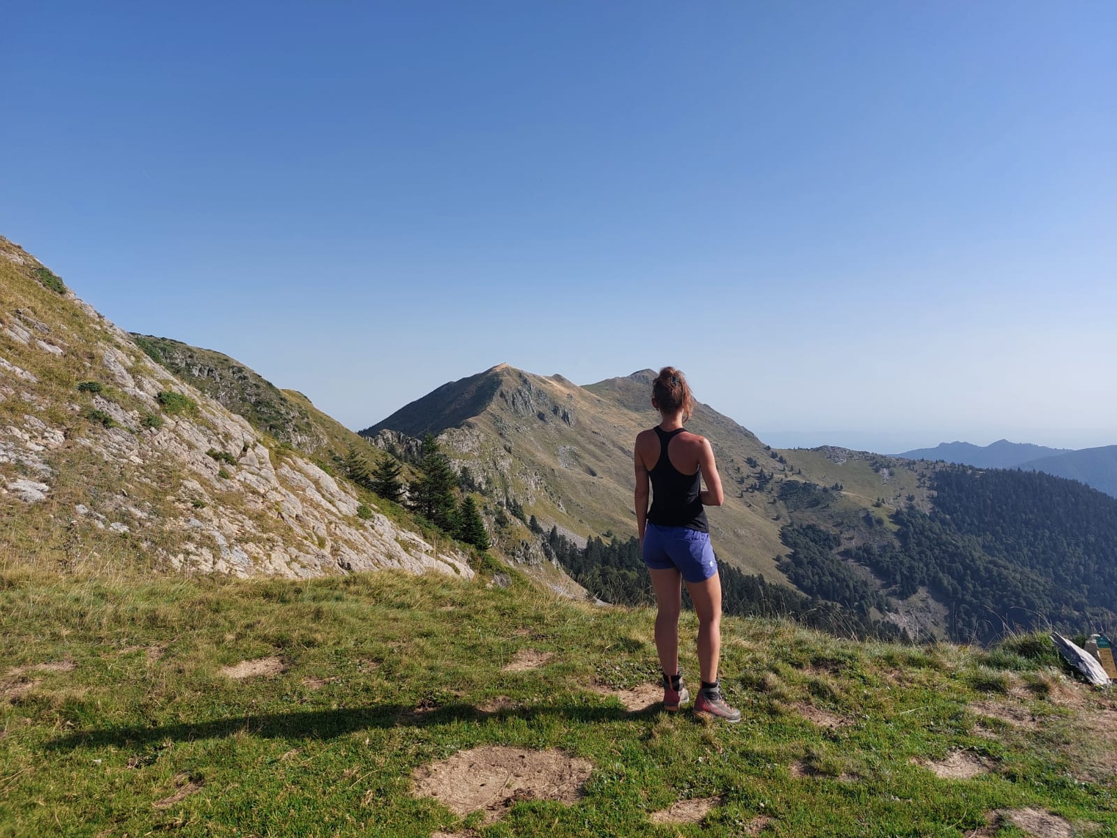 Pic du Cagire depuis le col de l'Escalette