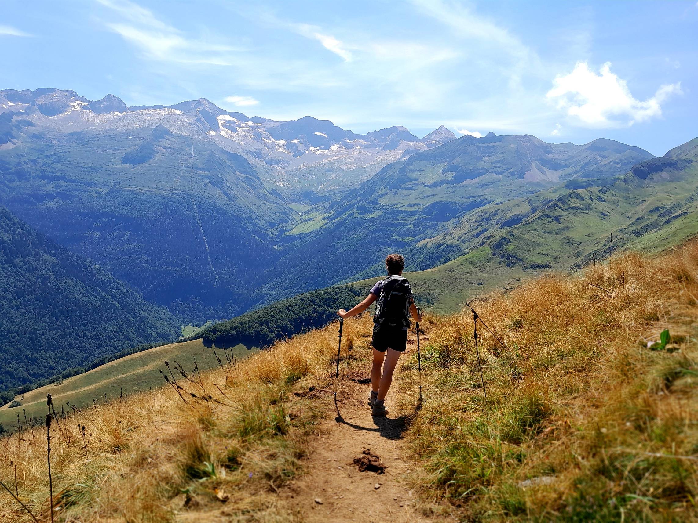 Départ sur les crêtes de Superbagnères