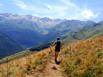 Départ sur les crêtes de Superbagnères