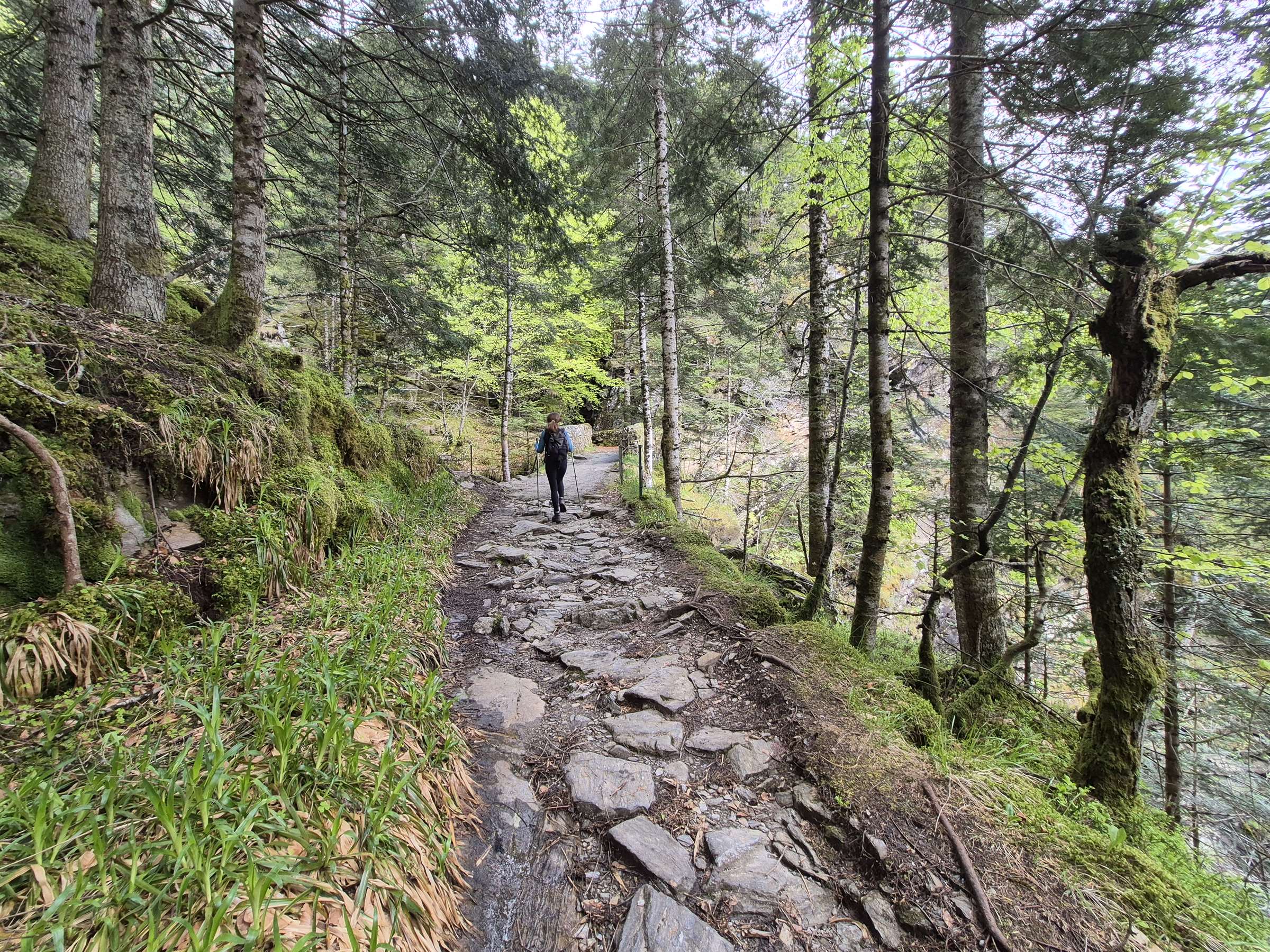La traversée de l'Enfer par joli pont juste après le gouffre.